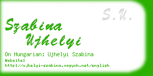 szabina ujhelyi business card